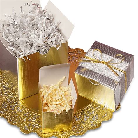 metal presentation gift boxes|Amazon.com: Metallic Gift Box.